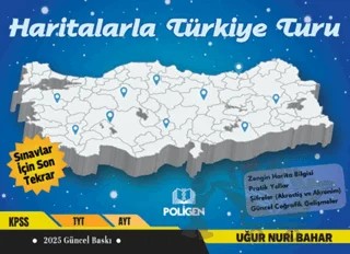 Haritalarla Türkiye Turu – Uğur Nuri Bahar – Poligen kitap kapağı