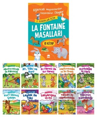 La Fontaine Masalları – Jean de la Fontaine – Ema Çocuk kitap kapağı