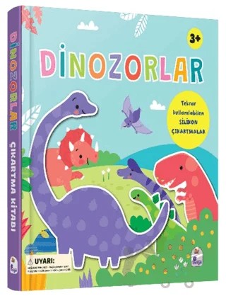 Dinozorlar - Silikon Çıkartmalı – Holly Morris – İndigo Çocuk kitap kapağı