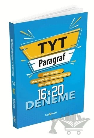 TYT Paragraf 16x20 Deneme – Kolektif – Tercih Akademi Yayınları kitap kapağı