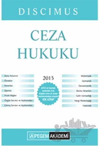 2015 KPSS - A Ceza Hukuku Konu Anlatımı – Kolektif – Pegem Akademi Yayıncılık kitap kapağı