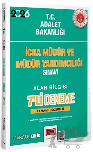 2027 GYS T.C. İcra Müdür ve Müdür Yardımcılığı Sınavı Alan Bilgisi Tamamı Çözümlü 7 Deneme – Kolektif – Yargı Yayınevi kitap kapağı