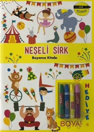 Neşeli Sirk Boyama Kitabı - Minik Ressamlar – Kolektif – Doğan Egmont Yayıncılık kitap kapağı