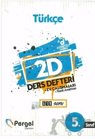 5. Sınıf Türkçe 2D Ders Defteri Ev Çalışmaları – Kolektif – Pergel Yayınları kitap kapağı