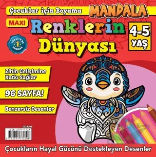 Maxi Renklerin Dünyası Mandala 4-5 Yaş – Maxi Yayıncılık kitap kapağı