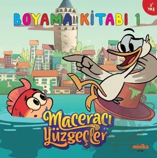 Maceracı Yüzgeçler Boyama Kitabı 1 – Kolektif – Minika kitap kapağı