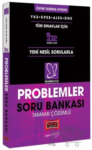 2022 YKS KPSS ALES DGS Kelebek Serisi Tamamı Çözümlü Problemler Soru Bankası – Kolektif – Yargı Yayınevi kitap kapağı