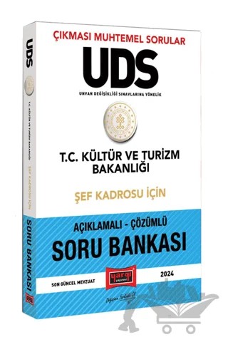 2024 UDS T.C Kültür ve Turizm Bakanlığı Şef Kadrosu İçin Açıklamalı Çözümlü Soru Bankası – Kolektif – Yargı Yayınevi kitap kapağı