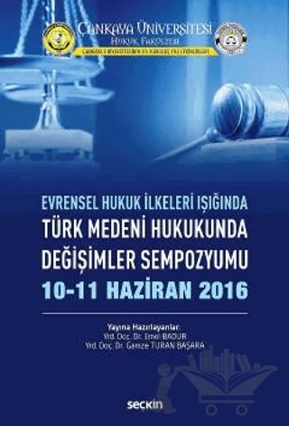 Türk Medeni Hukukunda Değişimler Sempozyumu – Emel Badur, Gamze Turan Başara – Seçkin Yayıncılık kitap kapağı