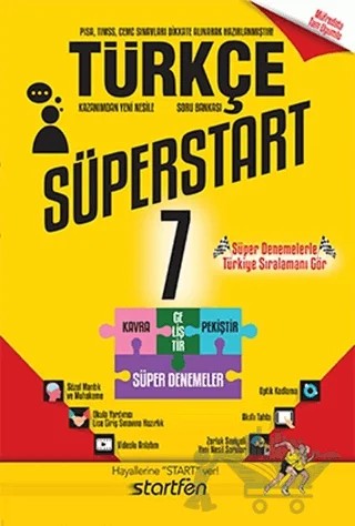 7. Sınıf Türkçe Süperstart Soru Bankası – Kolektif – Startfen Yayınları kitap kapağı
