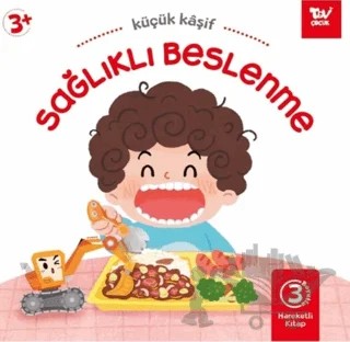 Hareketli Kitap 3d Küçük Kaşif Sağlıklı Beslenme – Kolektif – Türkiye Diyanet Vakfı Yayınları kitap kapağı