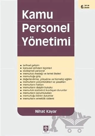 Kamu Personel Yönetimi Giriş – Nihat Kayar – Ekin Basım Yayın kitap kapağı