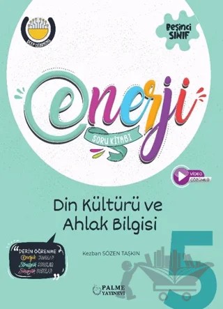 5. Sınıf Enerji Din Kültürü ve Ahlak Bilgisi Soru Kitabı – Kezban Sözen Taşkın – Palme Yayınları kitap kapağı