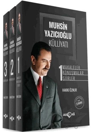 Muhsin Yazıcıoğlu Külliyatı (3 Cilt Takım - Ciltli) – Hakkı Öznur – Akçağ Yayınları kitap kapağı