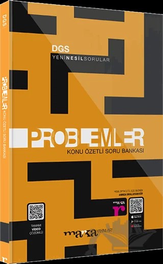 2023 DGS Problemler Konu Özetli Soru Bankası Tamamı Video Çözümlü – Kolektif – Marka Yayınları kitap kapağı
