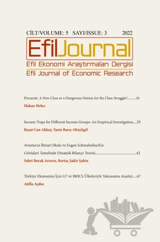 Efil Ekonomi Araştırmaları Dergisi Cilt: 5 Sayı: 3 – Efil Journal Dergisi kitap kapağı