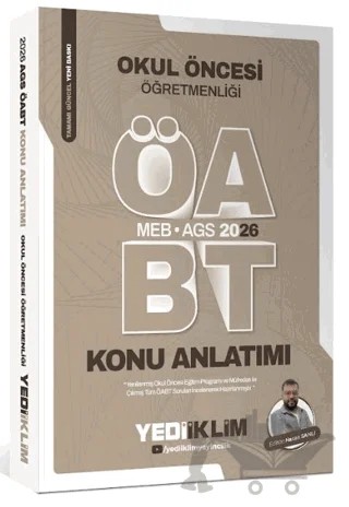 MEB AGS ÖABT Okul Öncesi Öğretmenliği Konu Anlatımı – Hasan Şanlı – Yediiklim Yayınları kitap kapağı