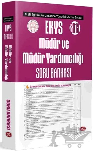 EKYS 2019 Müdür ve Müdür Yardımcılığı Soru Bankası – Kolektif – Data Yayınları kitap kapağı