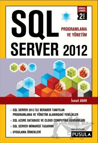 SQL Server 2012 – İsmail Adar – Pusula Yayıncılık kitap kapağı