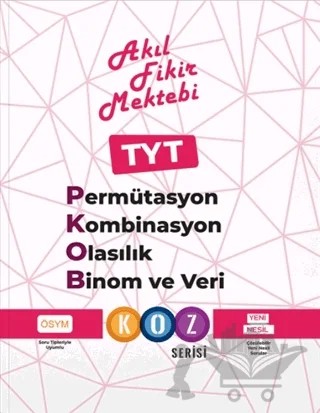 TYT Permütasyon Kombinasyon Olasılık Binom ve Veri Koz Serisi – Kolektif – Tonguç Akademi kitap kapağı