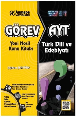 Görev Ayt Türk Dili ve Edebiyatı Yeni Nesil Konu Kitabı – Çiğdem Şentürk – Armada Yayınları kitap kapağı