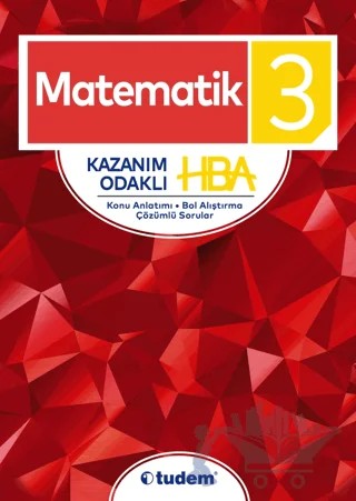 3. Sınıf Matematik Kazanım Odaklı HBA – Kolektif – Tudem Yayınları - Bayilik kitap kapağı