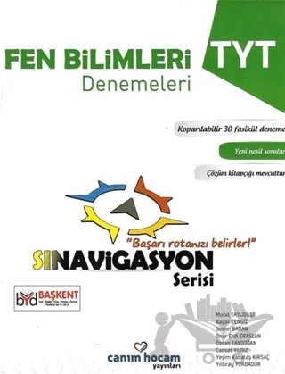 TYT Sınavigasyon Serisi Fen Bilimleri Koparılabilir 30 Fasikül Deneme – Kolektif – Canım Hocam Yayınları kitap kapağı