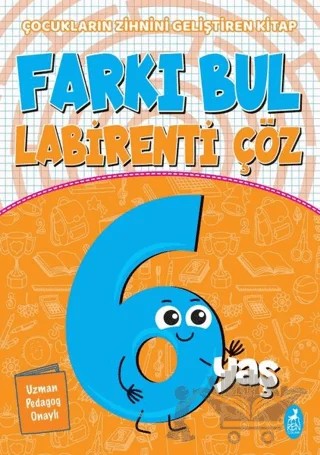 Farkı Bul Labirenti Çöz 6 Yaş – Ercan Portakal – Ren Çocuk kitap kapağı