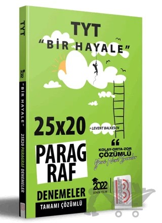 TYT Bir Hayale Serisi Paragraf Denemeleri – Levent Balkesen – Benim Hocam Yayınları kitap kapağı