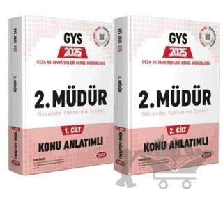 Ceza ve Tevkifevleri Ceza İnfaz Kurumu 2. Müdürlük GYS Konu Anlatımlı 1-2 – Kolektif – Data Yayınları kitap kapağı