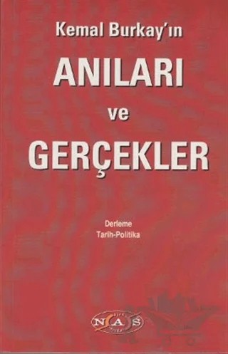 Kemal Burkay’ın Anıları ve Gerçekler – Kemal Burkay – Nas Ajans Yayınları kitap kapağı