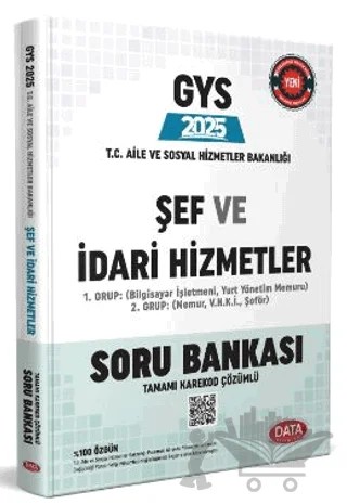 2025 T.C. Aile ve Sosyal Hizmetler Bakanlığı GYS Şef ve İdari Hizmetler Konu Anlatımlı – Kolektif – Data Yayınları kitap kapağı