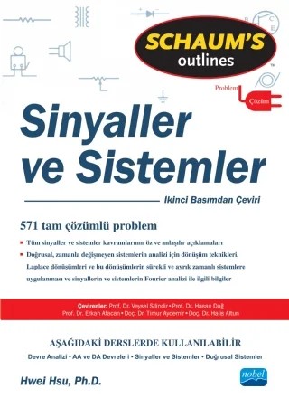 SİNYALLER ve SİSTEMLER / Signals and Sistems - Schaum's – Hwei Hsu – Nobel Akademik Yayıncılık kitap kapağı