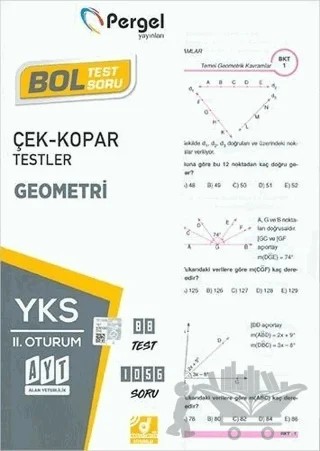 AYT İkinci Oturum Geometri Yaprak Test – Kolektif – Pergel Yayınları kitap kapağı
