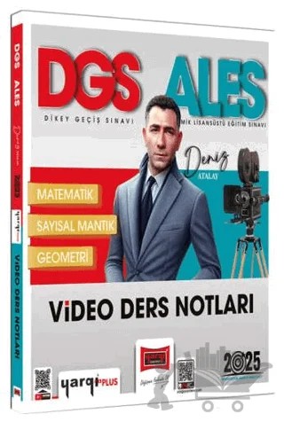 2025 DGS ALES Matematik Sayısal Mantık Geometri Video Ders Notları – Deniz Atalay – Yargı Yayınevi kitap kapağı