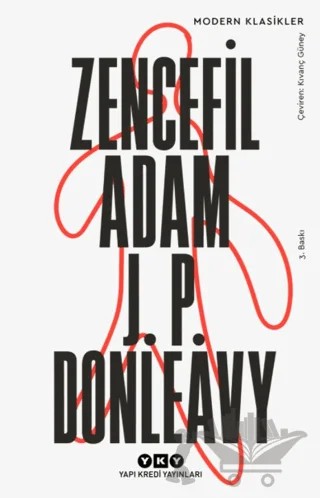 Zencefil Adam – J. P. Donleavy – Yapı Kredi Yayınları kitap kapağı