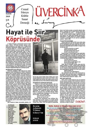 Üvercinka Dergisi Sayı: 55 Mayıs 2019 – Üvercinka Dergisi kitap kapağı