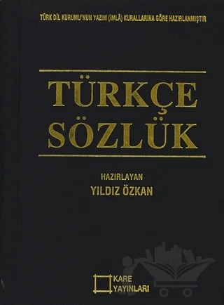 Türkçe Sözlük – Yıldız Özkan – Kare Yayınları kitap kapağı