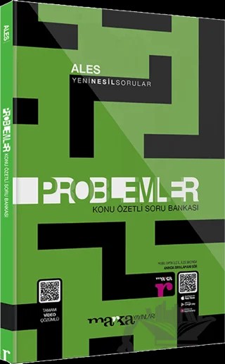 2023 ALES Problemler Konu Özetli Soru Bankası Tamamı Video Çözümlü – Kolektif – Marka Yayınları kitap kapağı