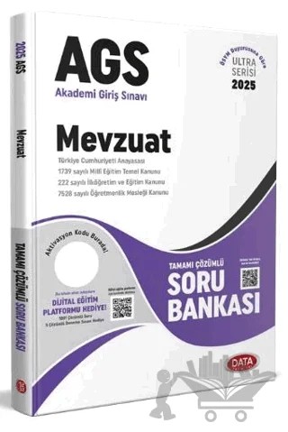 2025 AGS Ultra Serisi Mevzuat Tamamı Çözümlü Soru Bankası – Kolektif – Data Yayınları kitap kapağı