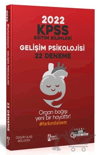 2022 KPSS Eğitim Bilimleri Gelişim Psikolojisi 22 Deneme – Özgür Ulaş Bölücek – İSEM Yayıncılık kitap kapağı
