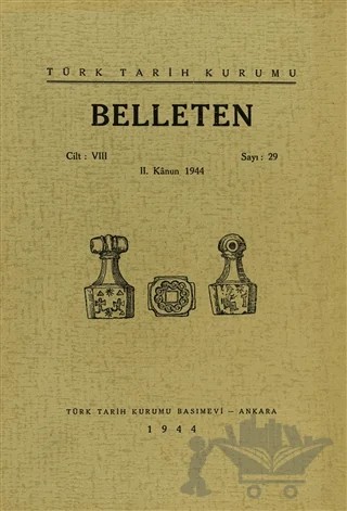 Belleten Sayı: 29 Cilt: 8 – Türk Tarih Kurumu Yayınları kitap kapağı