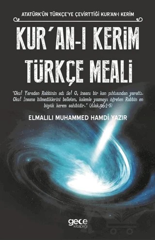 Kur'an-ı Kerim Türkçe Meali – Elmalılı Muhammed Hamdi Yazır – Gece Kitaplığı kitap kapağı
