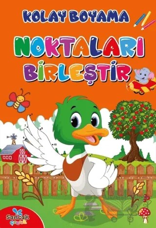 Kolay Boyama - Noktaları Birleştir – Hatice Nurbanu Karaca – Sancak Çocuk kitap kapağı