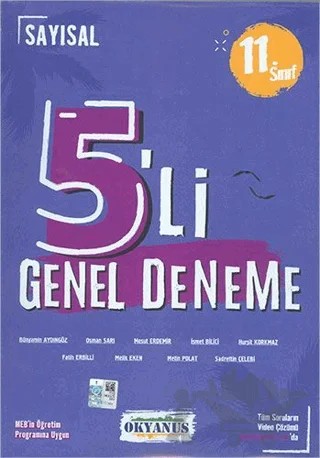 11. Sınıf 5'li Sayısal Deneme – Kolektif – Okyanus Yayınları kitap kapağı