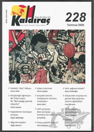 Kaldıraç Dergisi Sayı: 228 Temmuz 2020 – Kaldıraç Yayınevi kitap kapağı
