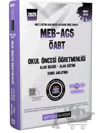 2025 MEB-AGS-ÖABT Okul Öncesi Öğretmenliği Alan Bilgisi - Alan Eğitimi - Konu Anlatımlı – Kolektif – Pegem Akademi Yayıncılık kitap kapağı