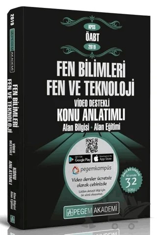 2019 KPSS ÖABT Fen Bilimleri Fen ve Teknoloji Video Destekli Konu Anlatımlı Modüler Set (4 Kitap Takım) – Kolektif – Pegem Akademi Yayıncılık kitap kapağı