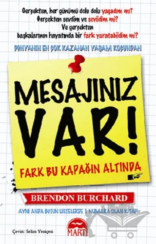 Mesajınız Var! – Brendon Burchard – Martı Yayınları kitap kapağı