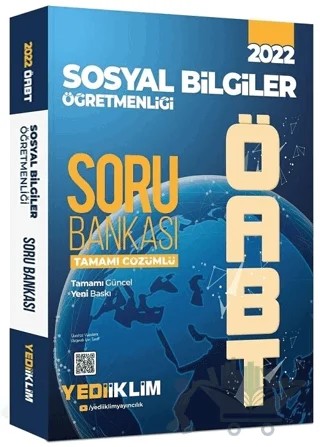 2022 ÖABT Sosyal Bilgiler Öğretmenliği Tamamı Çözümlü Soru Bankası – Kolektif – Yediiklim Yayınları kitap kapağı